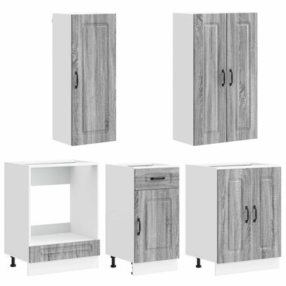 Kitchen Unit KALMAR 5 pcs Grey Sonoma Engineered Wood