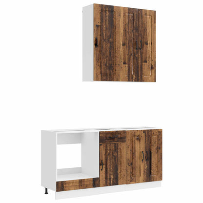 Kitchen Unit KALMAR 5 pcs Old Wood Engineered Wood