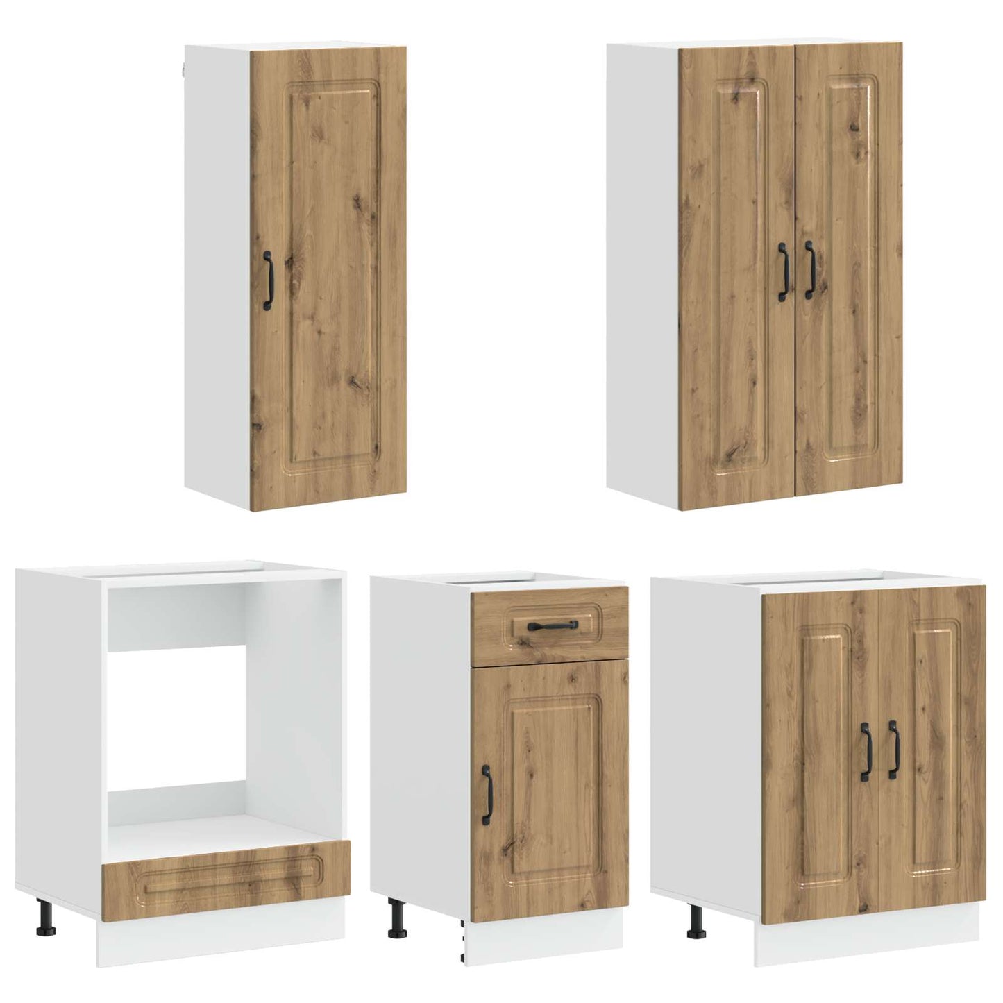 Kitchen Unit KALMAR 5 pcs Artisan Oak Engineered Wood