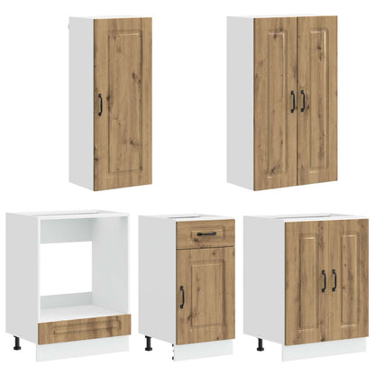 Kitchen Unit KALMAR 5 pcs Artisan Oak Engineered Wood