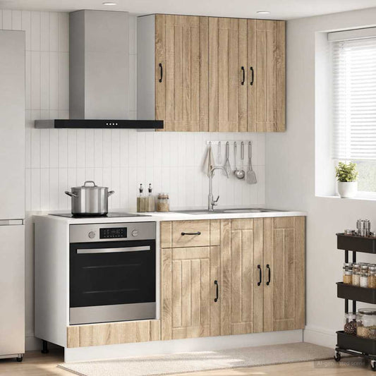 Kitchen Unit LUCCA 5 pcs Sonoma Oak Engineered Wood