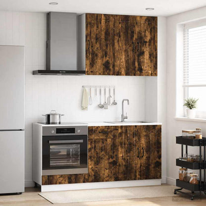 Kitchen Unit LUCCA 5 pcs Smoked Oak Engineered Wood
