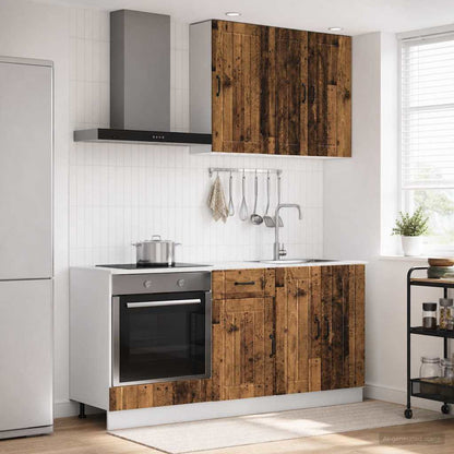 Kitchen Unit LUCCA 5 pcs Old Wood Engineered Wood