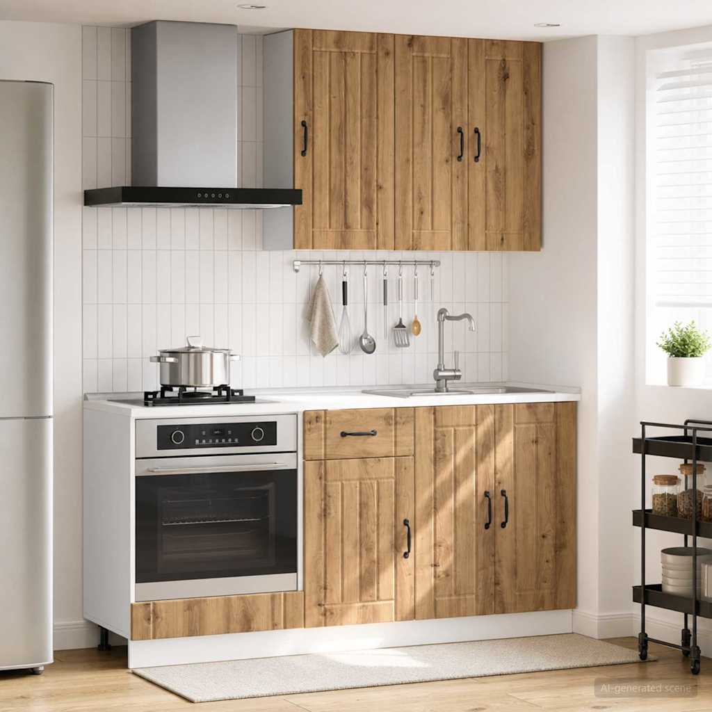 Kitchen Unit LUCCA 5 pcs Artisan Oak Engineered Wood