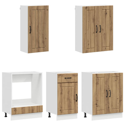 Kitchen Unit LUCCA 5 pcs Artisan Oak Engineered Wood