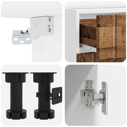 Kitchen Unit LUCCA 5 pcs Old Wood Engineered Wood