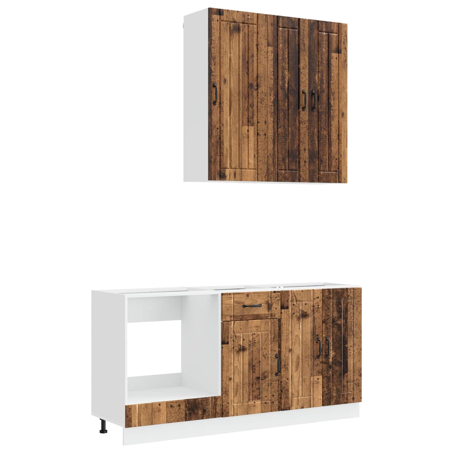 Kitchen Unit LUCCA 5 pcs Old Wood Engineered Wood