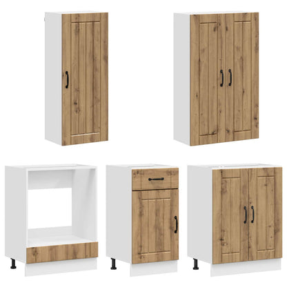 Kitchen Unit LUCCA 5 pcs Artisan Oak Engineered Wood
