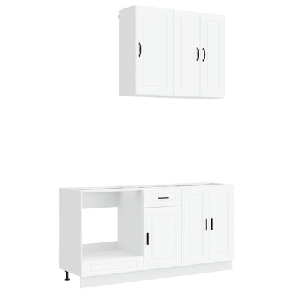 Kitchen Unit PORTO 5 pcs White Engineered Wood