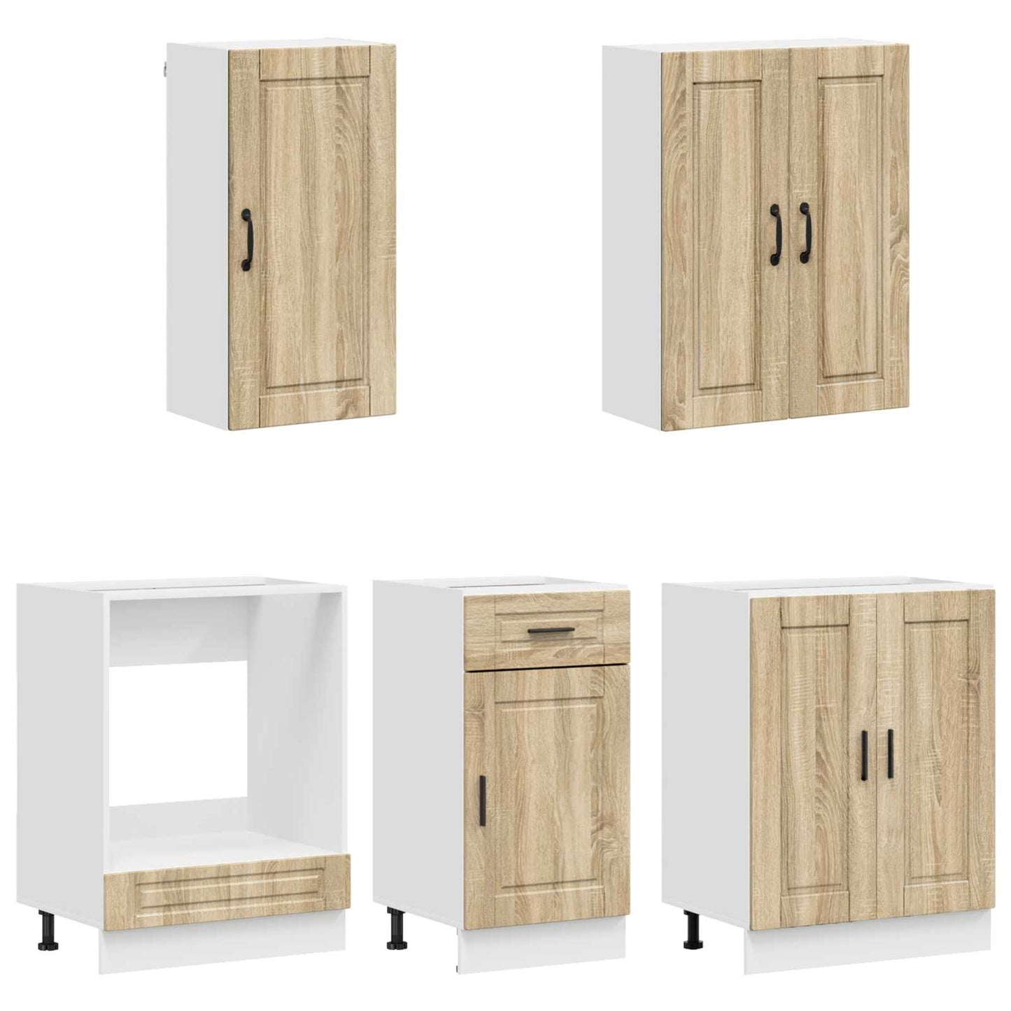 Kitchen Unit PORTO 5 pcs Sonoma Oak Engineered Wood