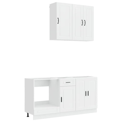 Kitchen Unit PORTO 5 pcs High Gloss White Engineered Wood