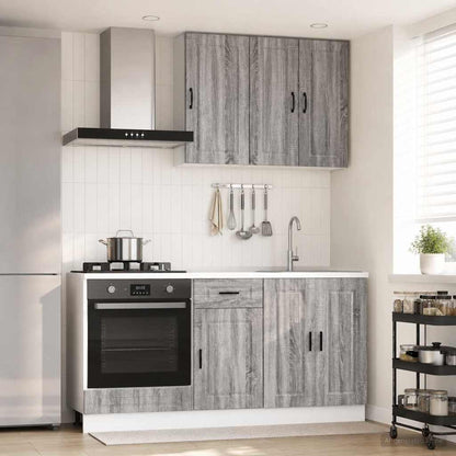 Kitchen Unit PORTO 5 pcs Grey Sonoma Engineered Wood