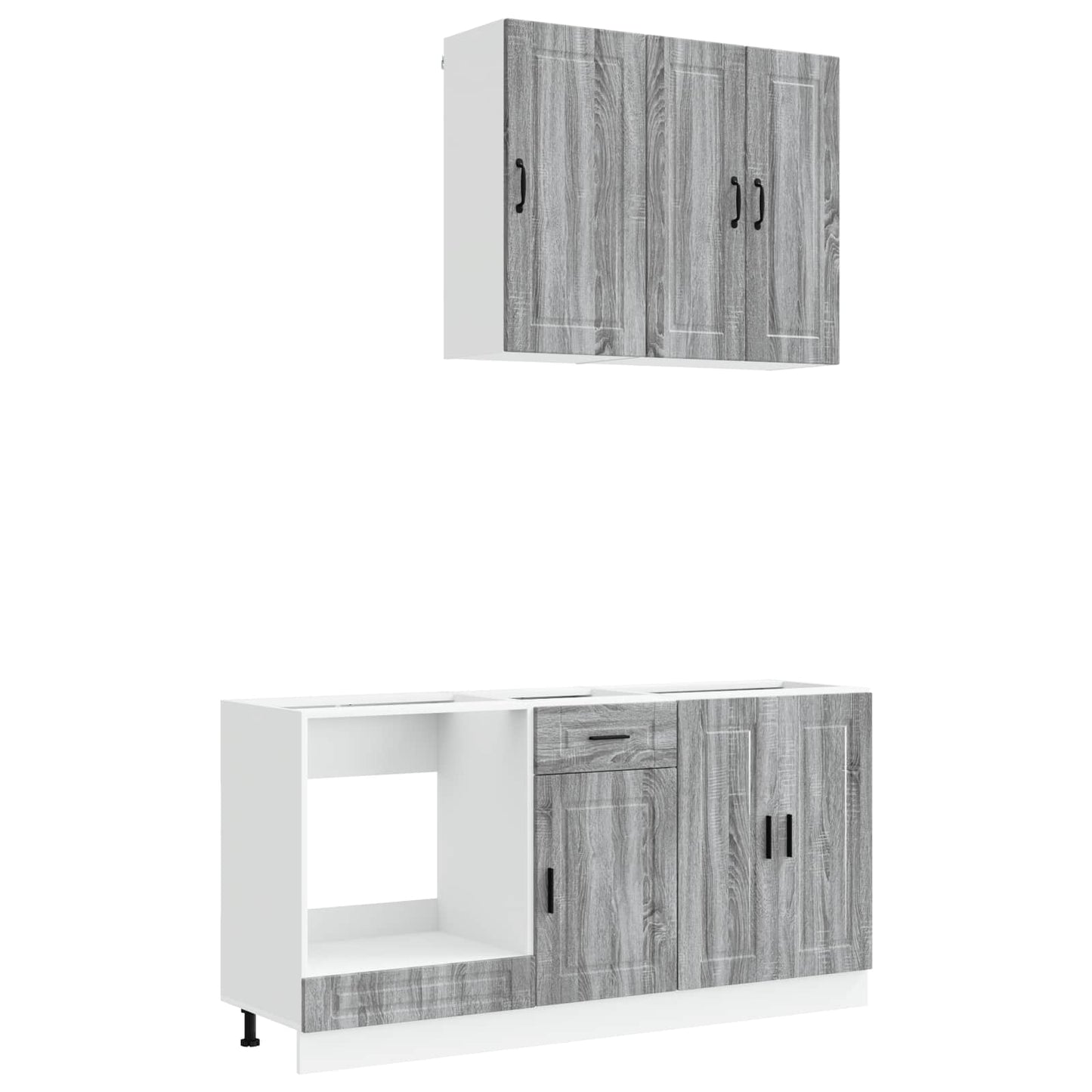 Kitchen Unit PORTO 5 pcs Grey Sonoma Engineered Wood