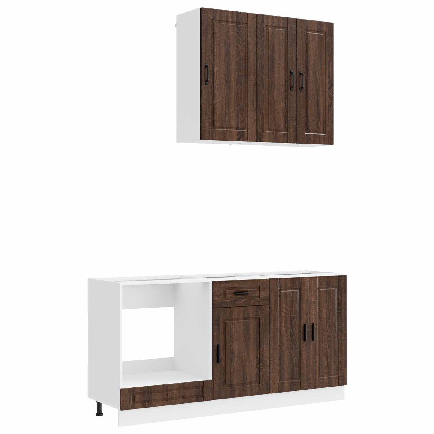 Kitchen Unit PORTO 5 pcs Brown Oak Engineered Wood