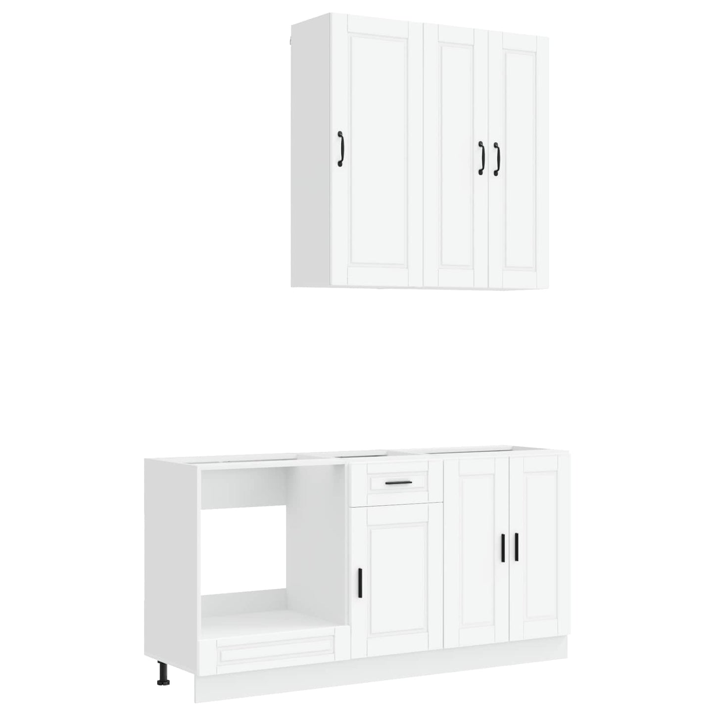 Kitchen Unit PORTO 5 pcs White Engineered Wood
