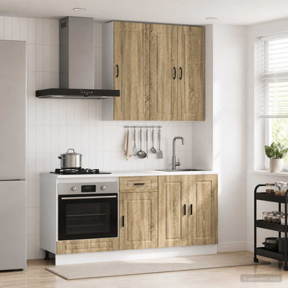 Kitchen Unit PORTO 5 pcs Sonoma Oak Engineered Wood