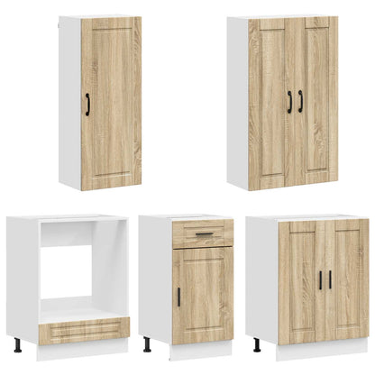 Kitchen Unit PORTO 5 pcs Sonoma Oak Engineered Wood