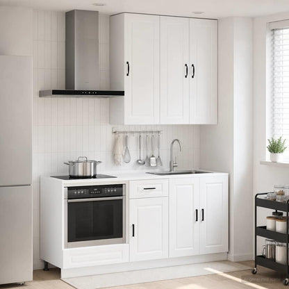 Kitchen Unit PORTO 5 pcs High Gloss White Engineered Wood