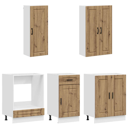 Kitchen Unit PORTO 5 pcs Artisan Oak Engineered Wood