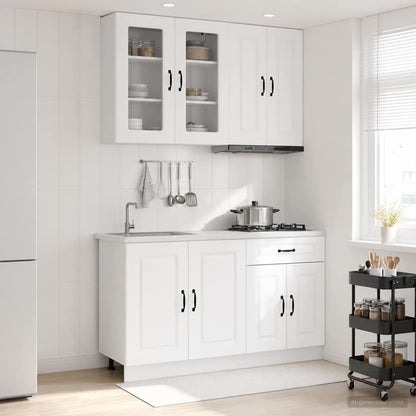 Kitchen Unit KALMAR 4 pcs White Engineered Wood