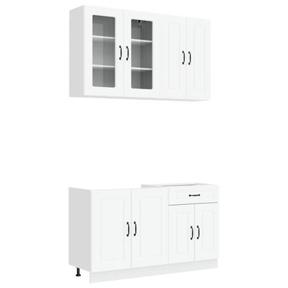 Kitchen Unit KALMAR 4 pcs White Engineered Wood