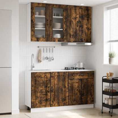 Kitchen Unit KALMAR 4 pcs Smoked Oak Engineered Wood
