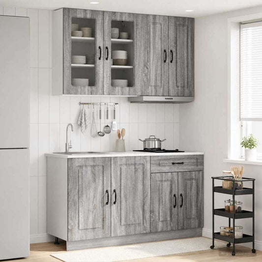 Kitchen Unit KALMAR 4 pcs Grey Sonoma Engineered Wood