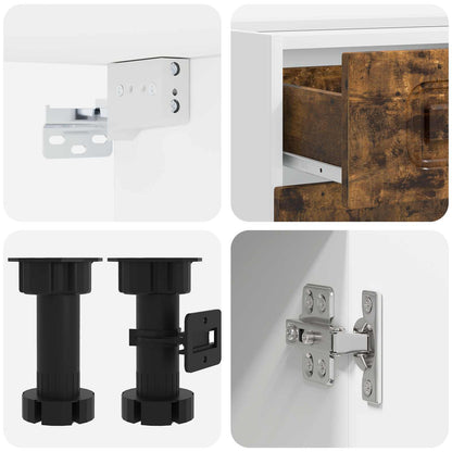 Kitchen Unit KALMAR 4 pcs Smoked Oak Engineered Wood