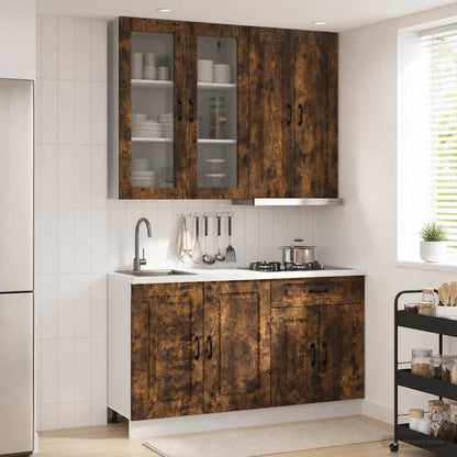 Kitchen Unit KALMAR 4 pcs Smoked Oak Engineered Wood