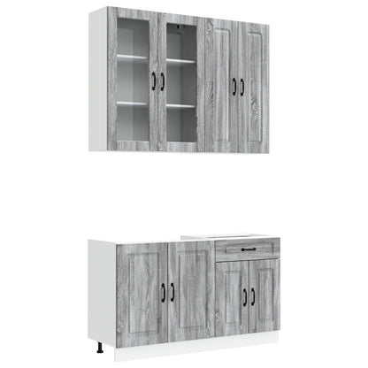 Kitchen Unit KALMAR 4 pcs Grey Sonoma Engineered Wood