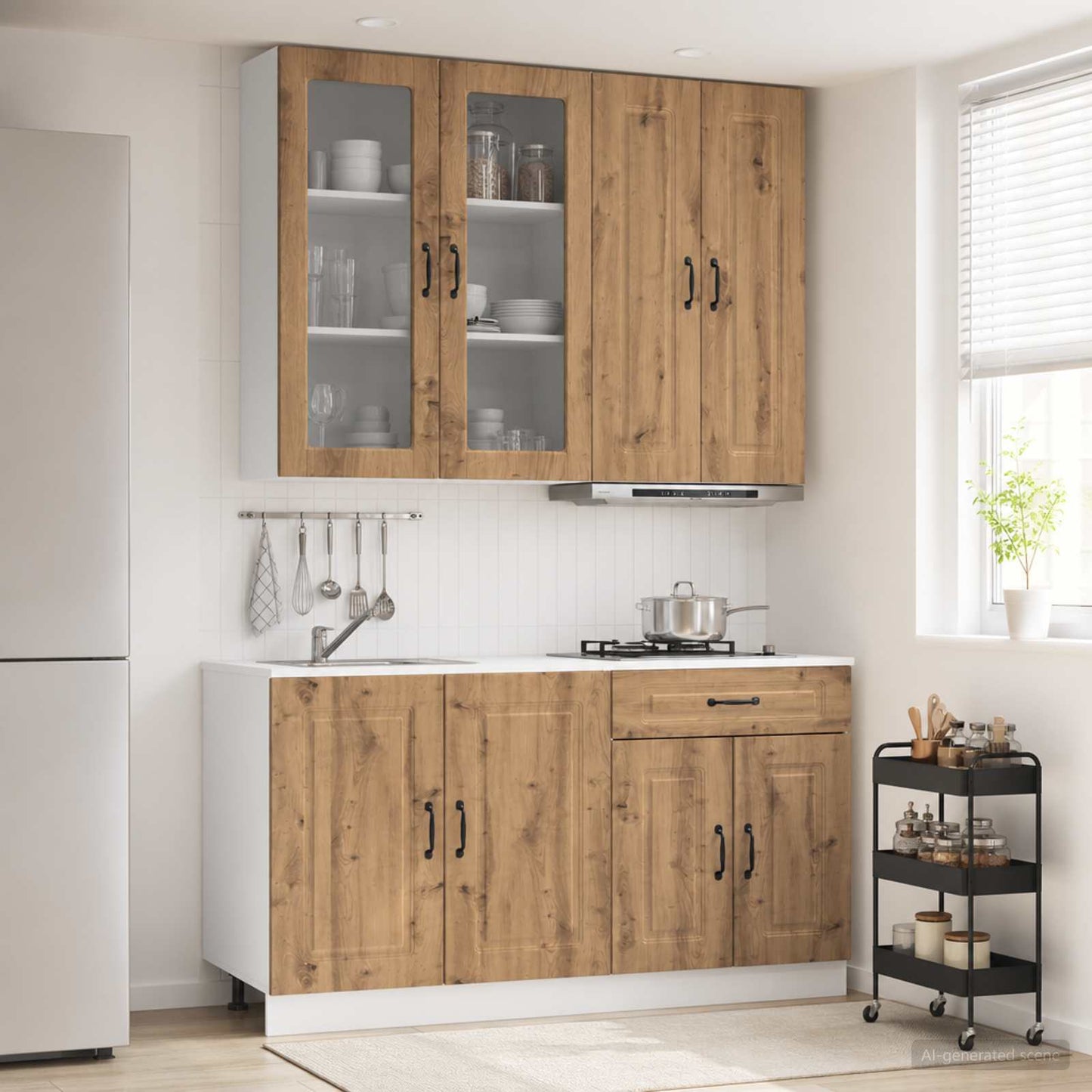 Kitchen Unit KALMAR 4 pcs Artisan Oak Engineered Wood