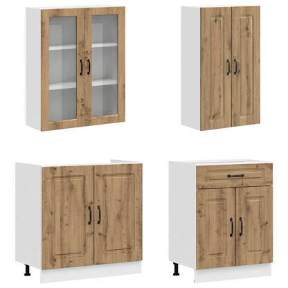 Kitchen Unit KALMAR 4 pcs Artisan Oak Engineered Wood