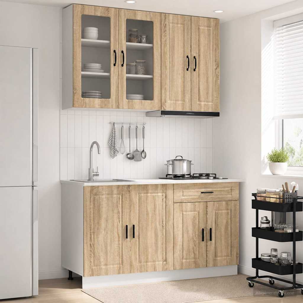 Kitchen Unit PORTO 4 pcs Sonoma Oak Engineered Wood