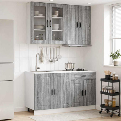 Kitchen Unit PORTO 4 pcs Grey Sonoma Engineered Wood