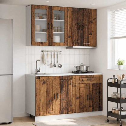 Kitchen Unit PORTO 4 pcs Old Wood Engineered Wood