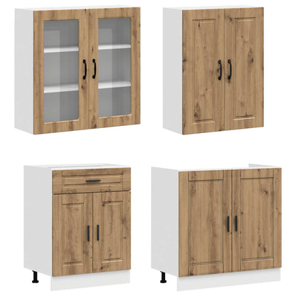 Kitchen Unit PORTO 4 pcs Artisan Oak Engineered Wood