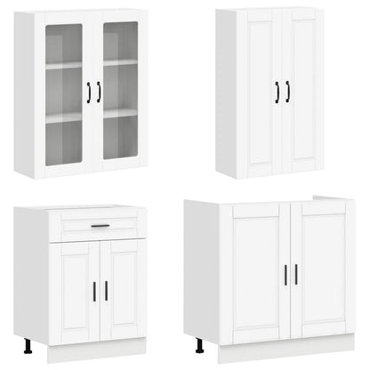 Kitchen Unit PORTO 4 pcs White Engineered Wood