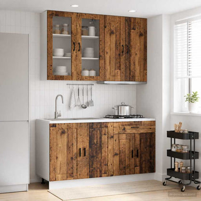 Kitchen Unit PORTO 4 pcs Old Wood Engineered Wood