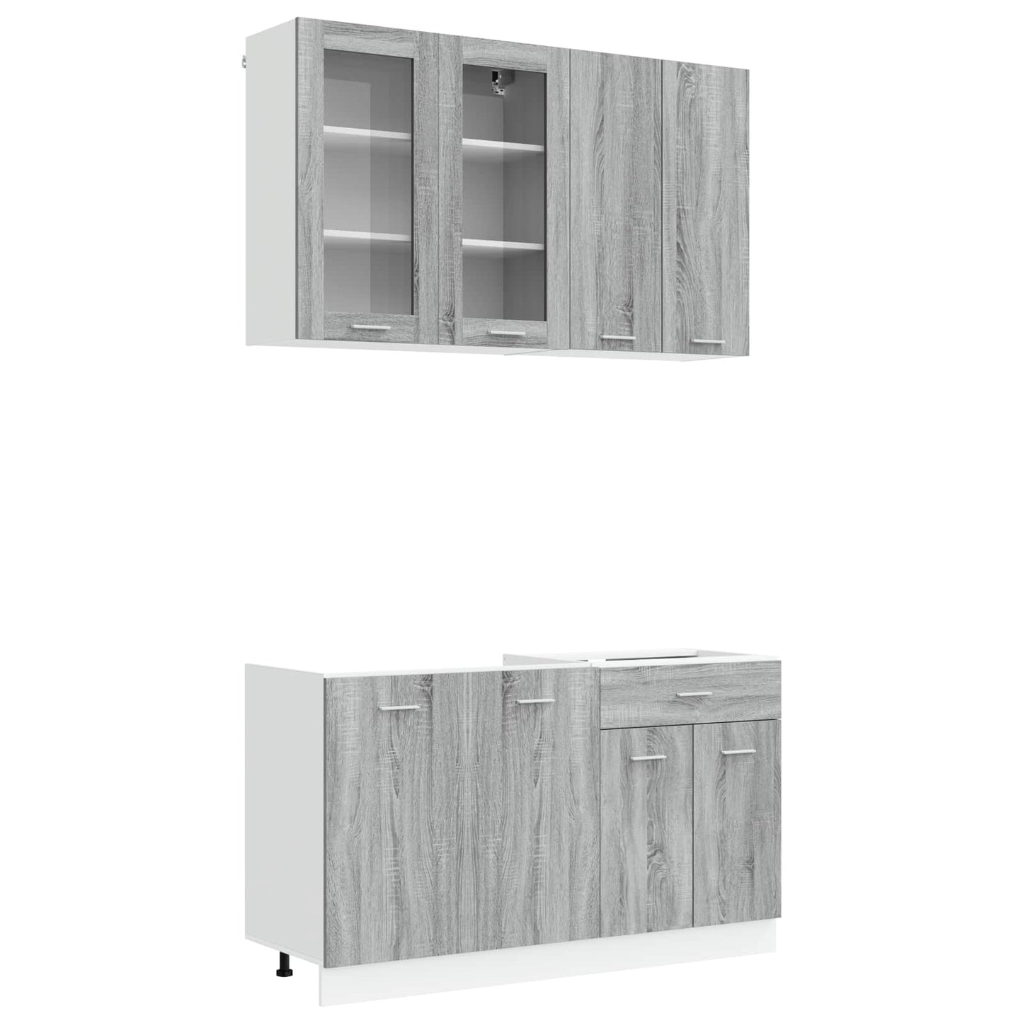 Kitchen Unit LYON 4 pcs Grey Sonoma Engineered Wood