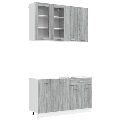 Kitchen Unit LYON 4 pcs Grey Sonoma Engineered Wood
