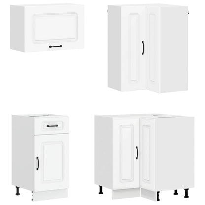 Kitchen Unit KALMAR 8 pcs White Engineered Wood