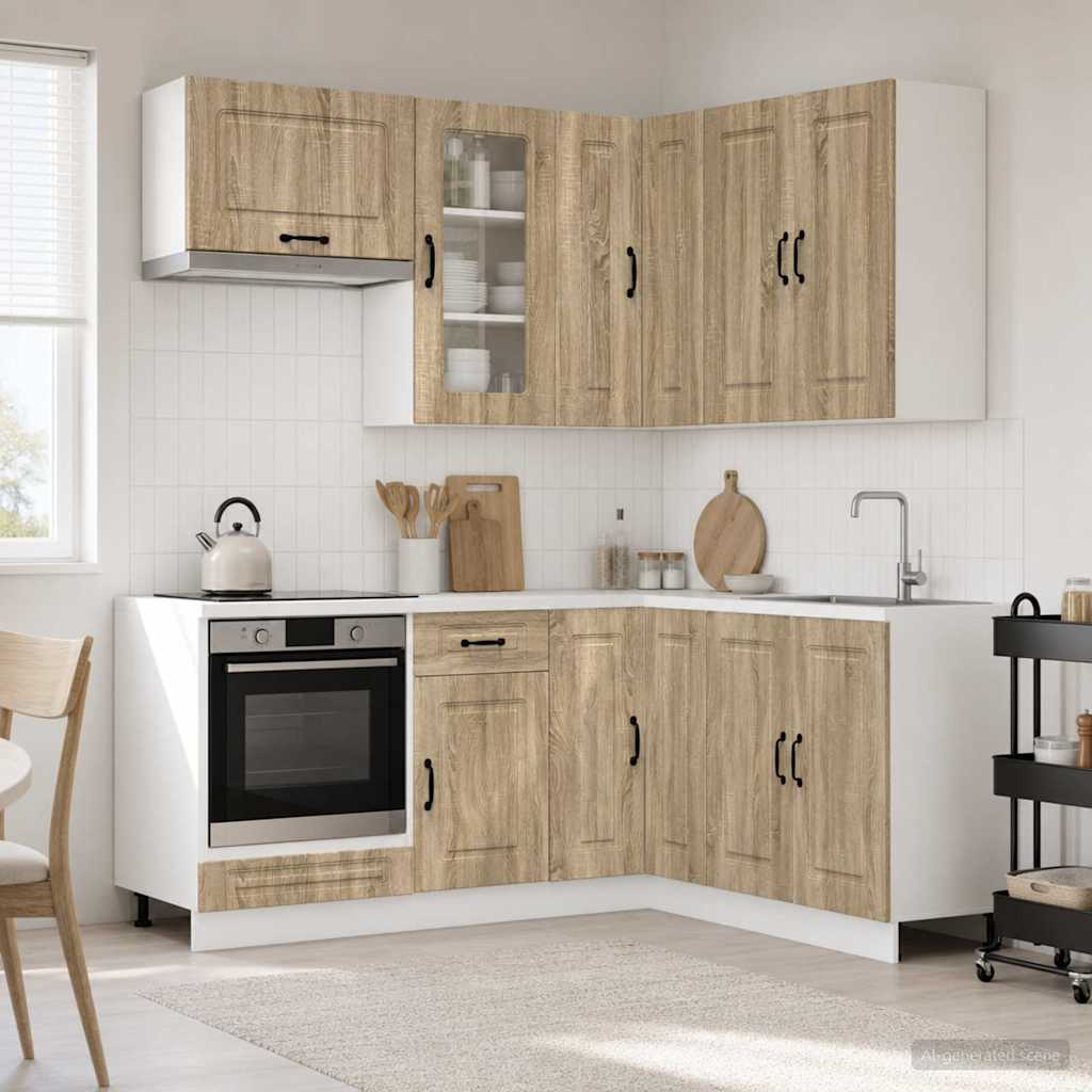 Kitchen Unit KALMAR 8 pcs Sonoma Oak Engineered Wood