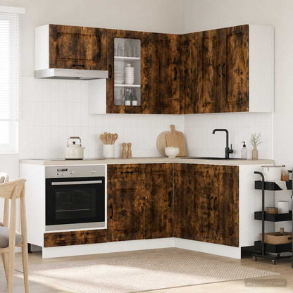Kitchen Unit KALMAR 8 pcs Smoked Oak Engineered Wood