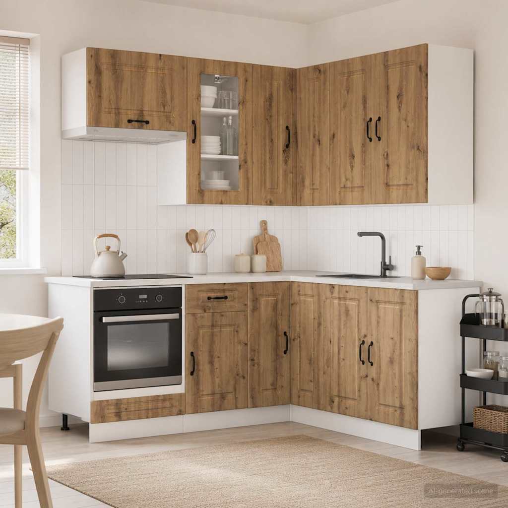 Kitchen Unit KALMAR 8 pcs Artisan Oak Engineered Wood