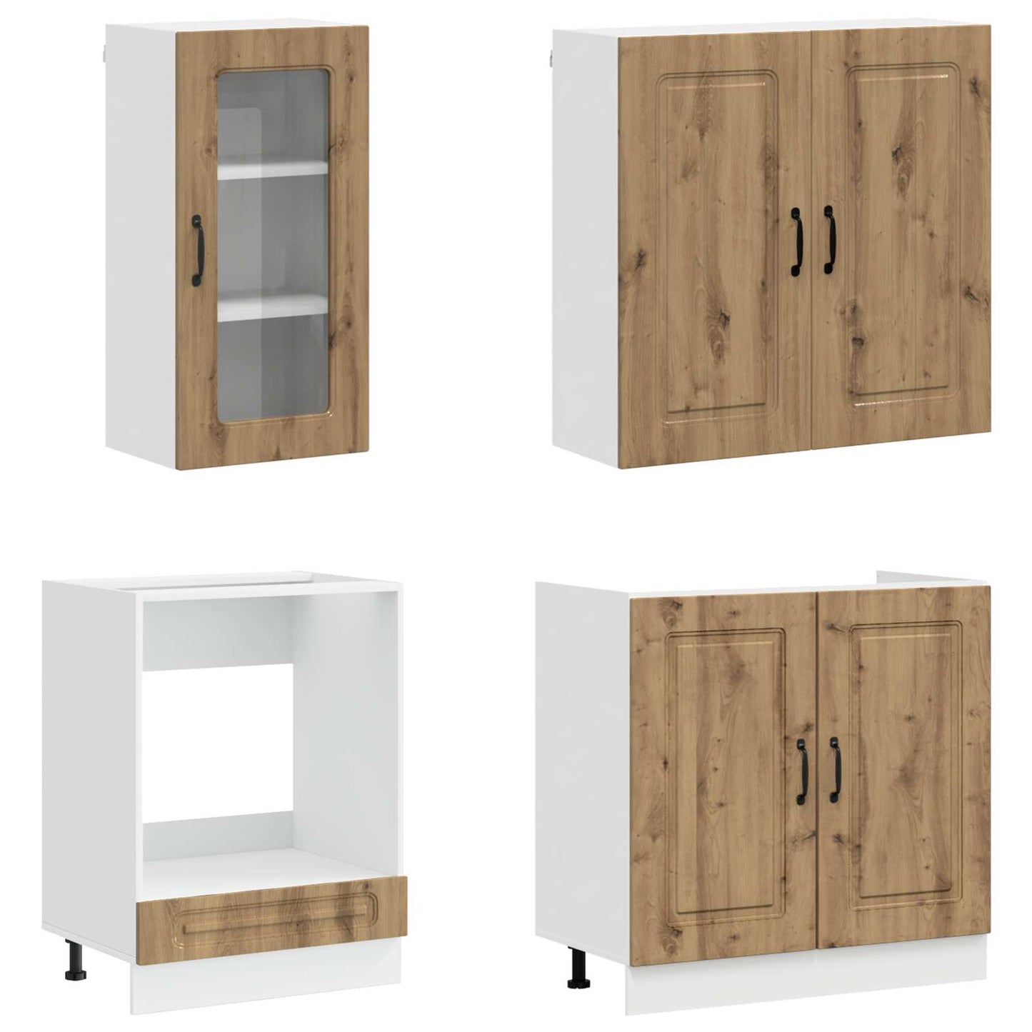 Kitchen Unit KALMAR 8 pcs Artisan Oak Engineered Wood