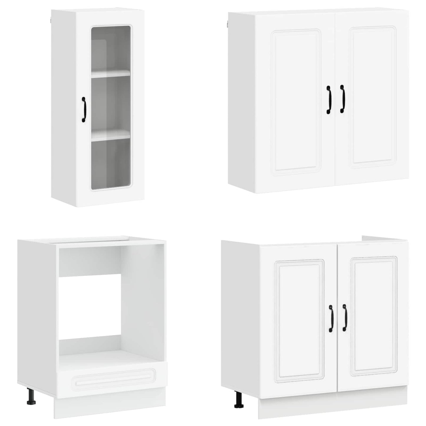 Kitchen Unit KALMAR 8 pcs White Engineered Wood
