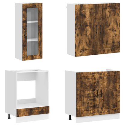 Kitchen Unit KALMAR 8 pcs Smoked Oak Engineered Wood