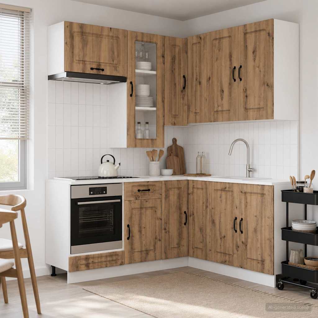 Kitchen Unit KALMAR 8 pcs Artisan Oak Engineered Wood