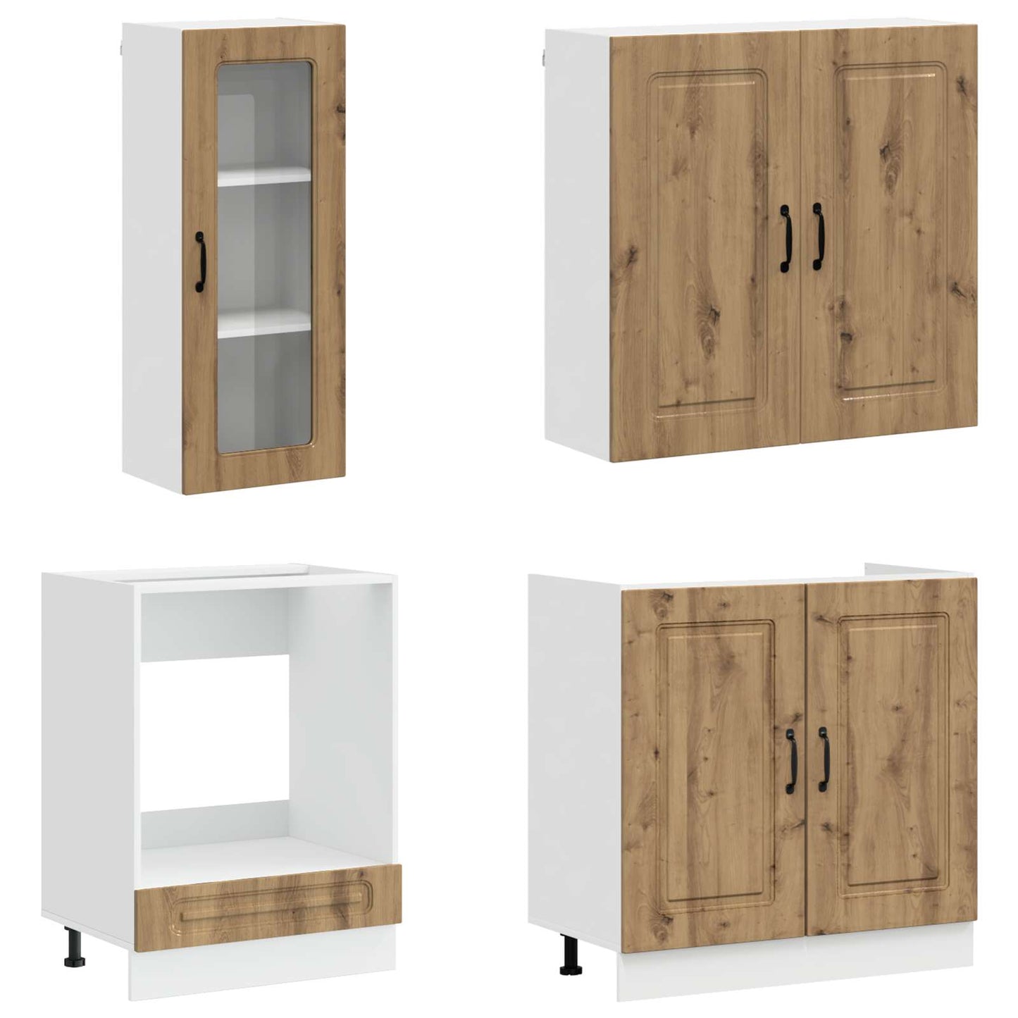Kitchen Unit KALMAR 8 pcs Artisan Oak Engineered Wood