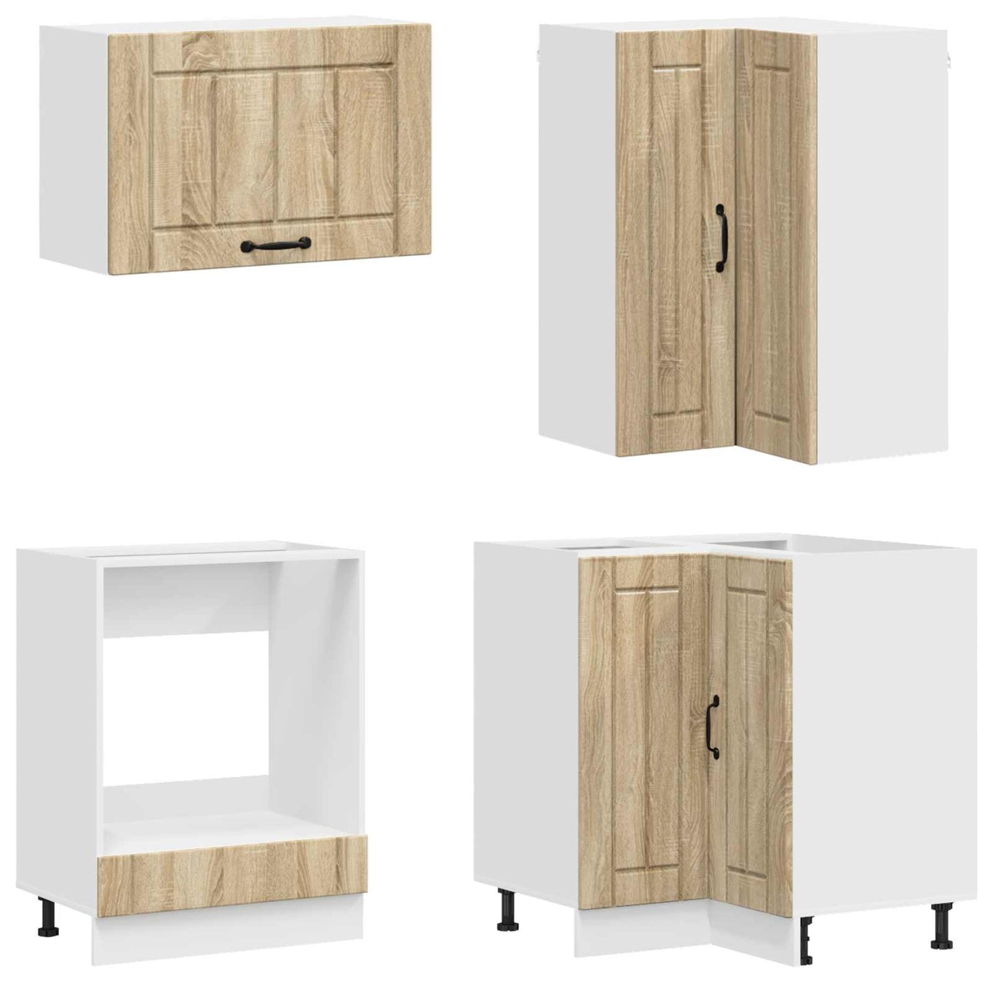 Kitchen Unit LUCCA 8 pcs Sonoma Oak Engineered Wood